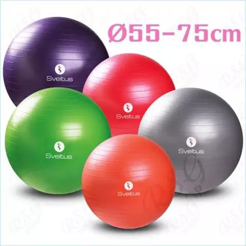 Sveltus Gymnastikball 55-75 cm Pilatesball Gymball Fitnessball