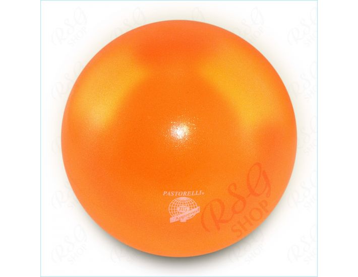 RSG Ball WETTKAMPFBALL Gymnastikball PASTORELLI orange SENIOR 18cm FIG zert NEU 