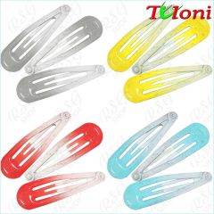 3 x Hair clips Tuloni Bi-Color Art. BBJ-001