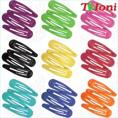 4 x Hair clips Tuloni 5cm one-color Art. HC001