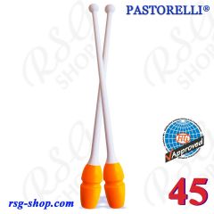 Clubs Pastorelli 45 cm mod. Masha col. Bianco-Orange FIG Art. P04888