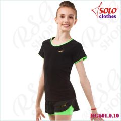 T-Shirt Solo col. Black-Neon Green Art. RG601.0.10