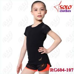 T-Shirt Solo col. Black-Black Art. RG604-107