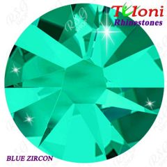 Strass Tuloni col. Blue Zircon 288/1440 pcs. mod. Stile HotFix Flat Back