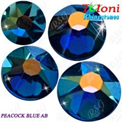Strass Tuloni col. Peacock Blue AB 288/1440 pcs. mod. Stile HotFix