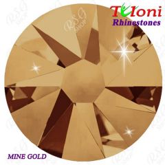 Rhinestones Tuloni col. Mine Gold 288/1440 pcs. mod. Stile HotFix