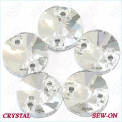 Strass Tuloni 10 pcs Crystal Round Sew-On Flat Back