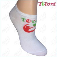 RSG Socken Tuloni Logo col. White-Coral Art. T0973-C