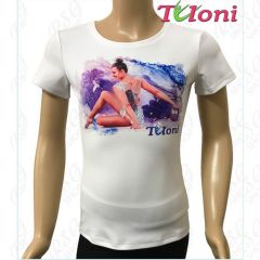 T-shirt Tuloni mod. Nastya col. Art blanc. TSH06-W