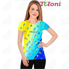 T-Shirt Tuloni mod. UA Des. 2 Gr. col. Bleu-Yellow Art. TSH02-UA02