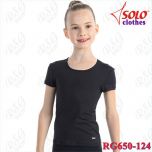 T-Shirt Solo col. Black Art. RG650-124