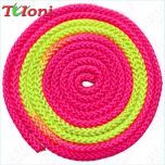 Rope Tuloni Bi-col. Neon Pink-Yellow-Neon Pink Art. T0982