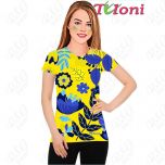 Camiseta Tuloni mod. UA Des. 5 col. Azul-Amarillo Art. TSH02-UA05