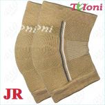 Genouillères Tuloni tricotées mod. KPW Junior, couleur beige, art. T1011-BEJR
