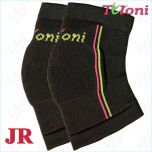 Genouillères Tuloni tricotées mod. KPW Junior, couleur noire, art. T1011-BJR