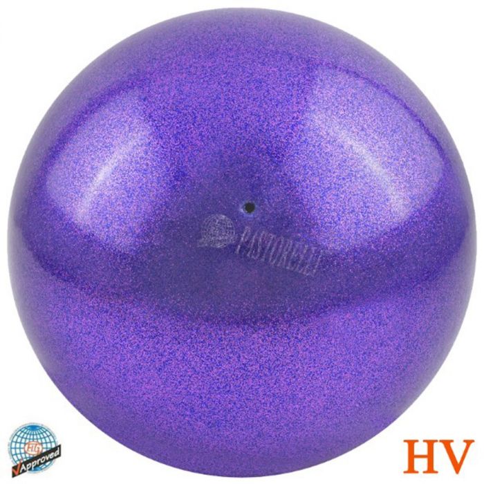 Мяч Pastorelli 18 cm Glitter HV col. Amethyst FIG