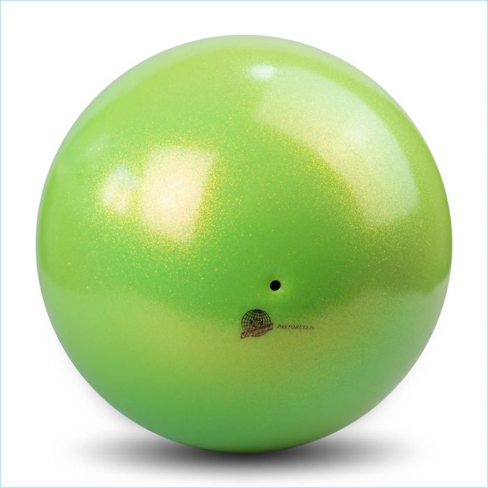 Мяч Pastorelli Glitter HV FIG 18 см Lime