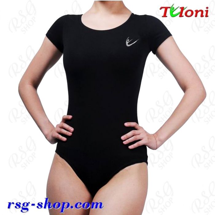 Short Sleeve Training Bodysuit Tuloni with logo BK01LC-B Black