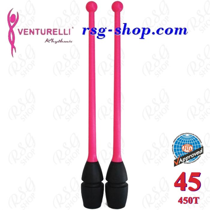 Булавы Venturelli 45 cm Neon Pink-Black FIG 450T-103002