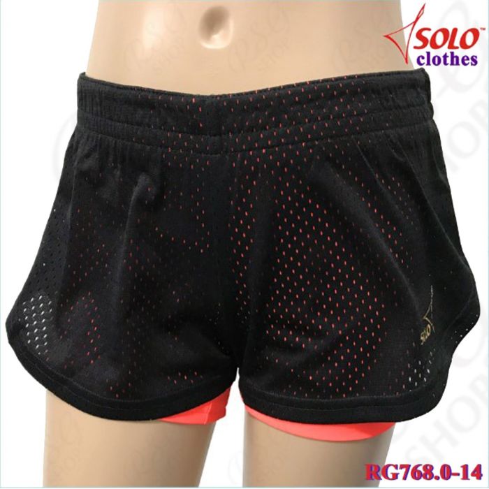 Pantalones Cortos Solo Black-Orange RG768.0-14