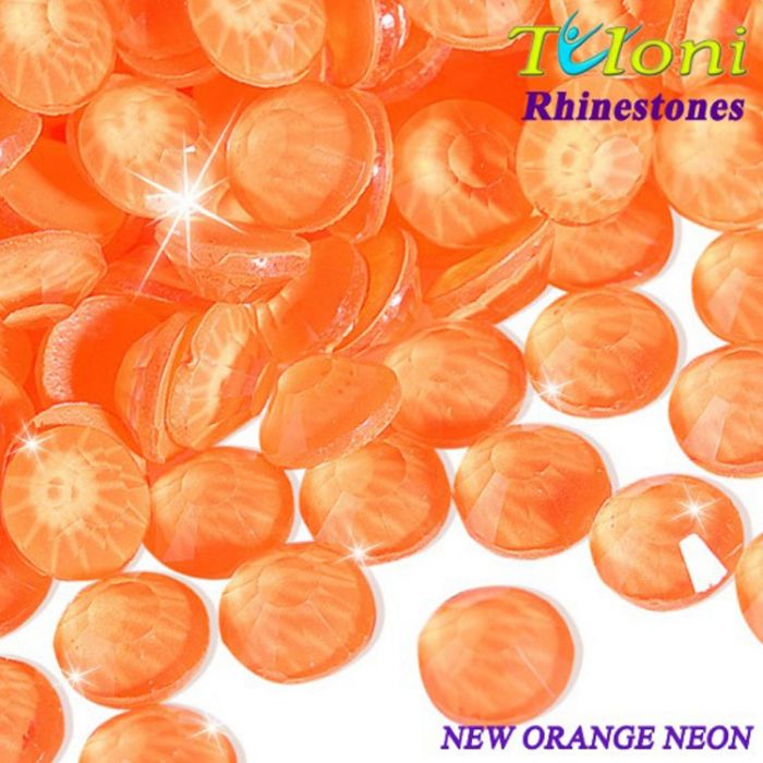 Rhinestones Tuloni col. New Orange Neon 1440 pcs. No HotFix