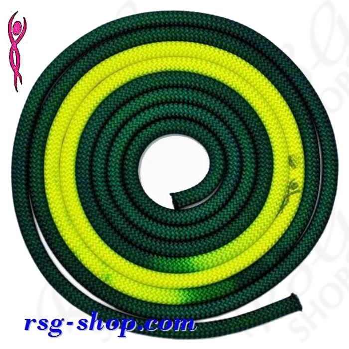 Скакалка Venturelli 3 m FIG col. Dark Green-Yellow PLDD213118