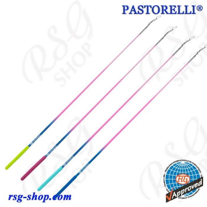 Stab 60cm Pastorelli col. Glitter Sky Blue-Fluo Pink-Candy Pink FIG