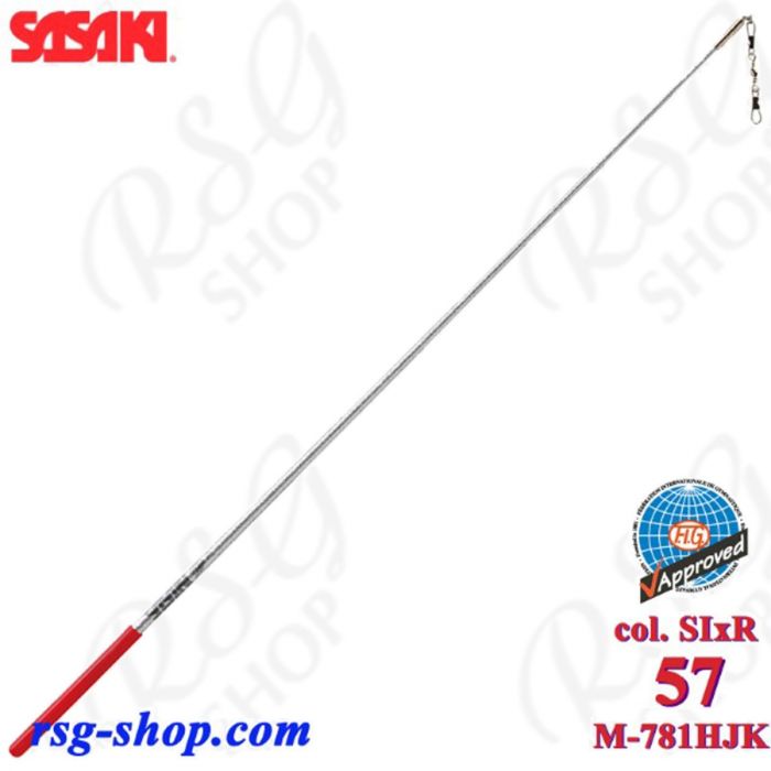 Stick Sasaki M-781HJK SIxR Hologram Short 57 cm col. Silver x Red FIG