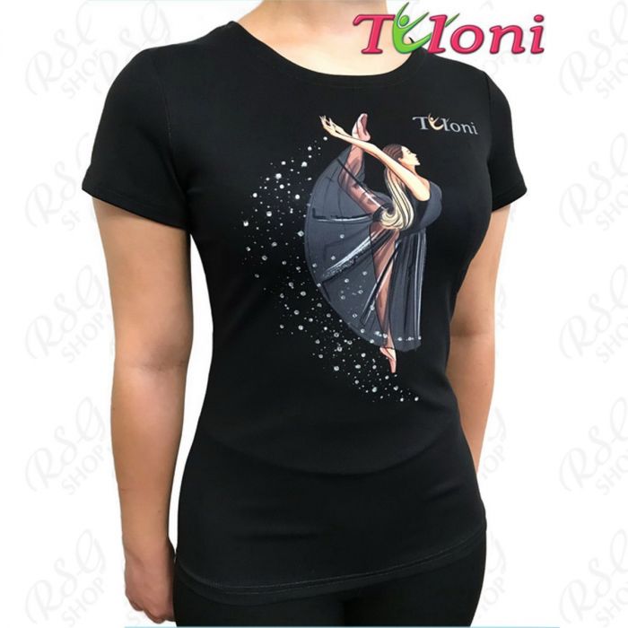 T-Shirt Tuloni mod. Ballet col. Black Art. TSH01-B