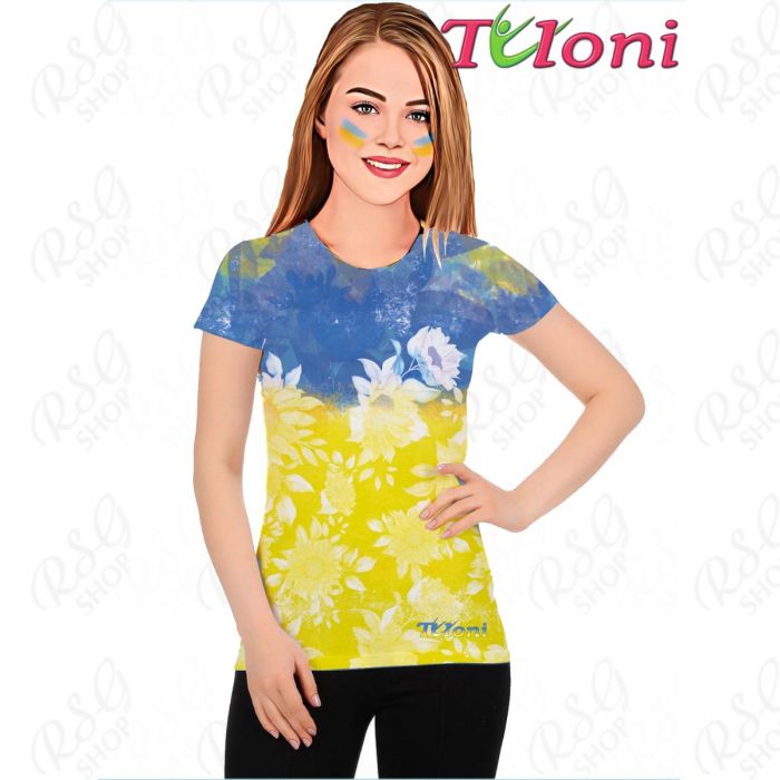 T-Shirt Tuloni mod. UA Des. 1 col. Blue-Yellow Art. TSH02-UA01
