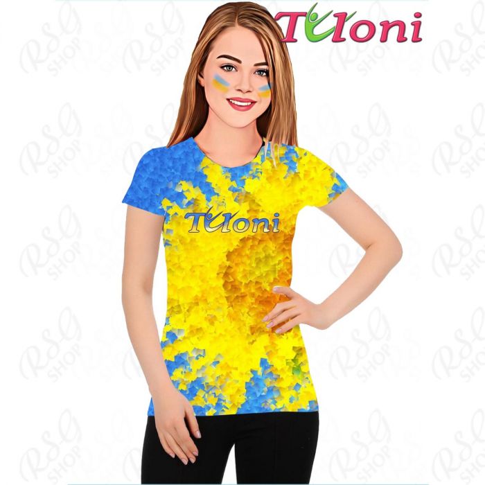 Camiseta Tuloni mod. UA Des. 4 col. Azul-Amarillo Art. TSH02-UA04
