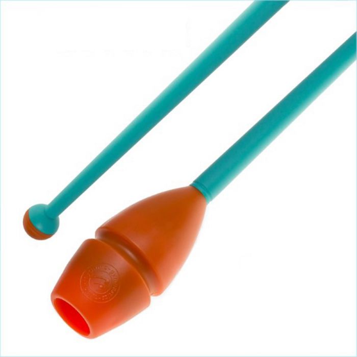 Connectable clubs 36cm mod. Nika bi-col. Orange x Turquoise Art. T1007